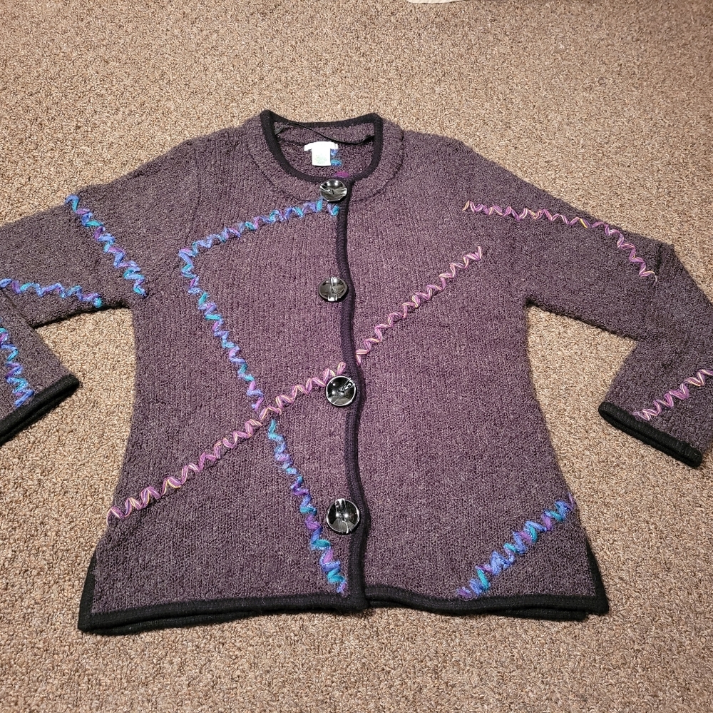 Laura Ashley Hip Length Cardigan Sweater